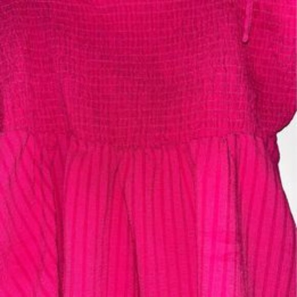 Pink Tie Shoulder Frill Trim Top, size 12 - Picture 4 of 7